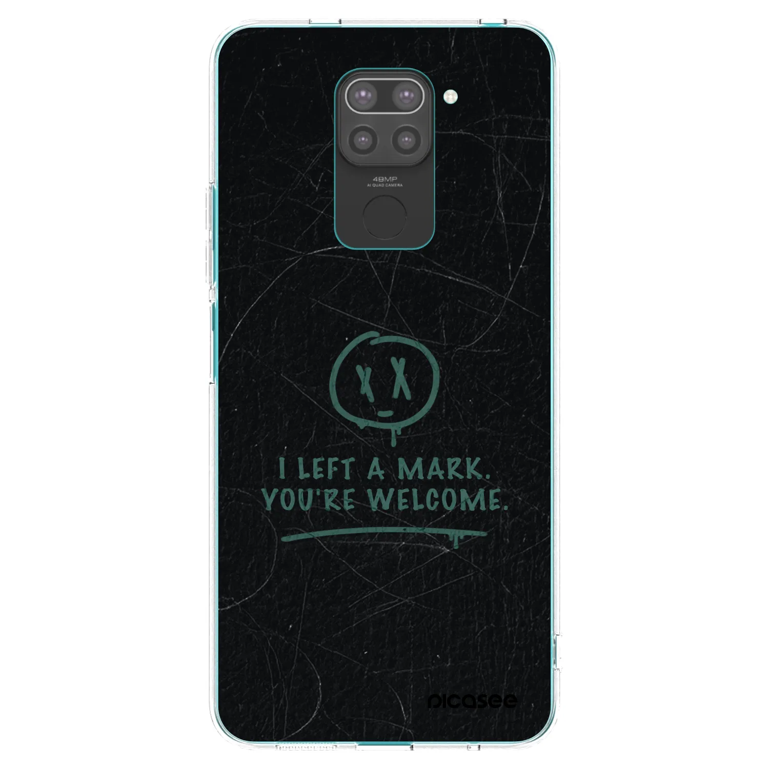 Picasee silikónový čierny obal pre Xiaomi Redmi Note 9 - LEFT A MARK
