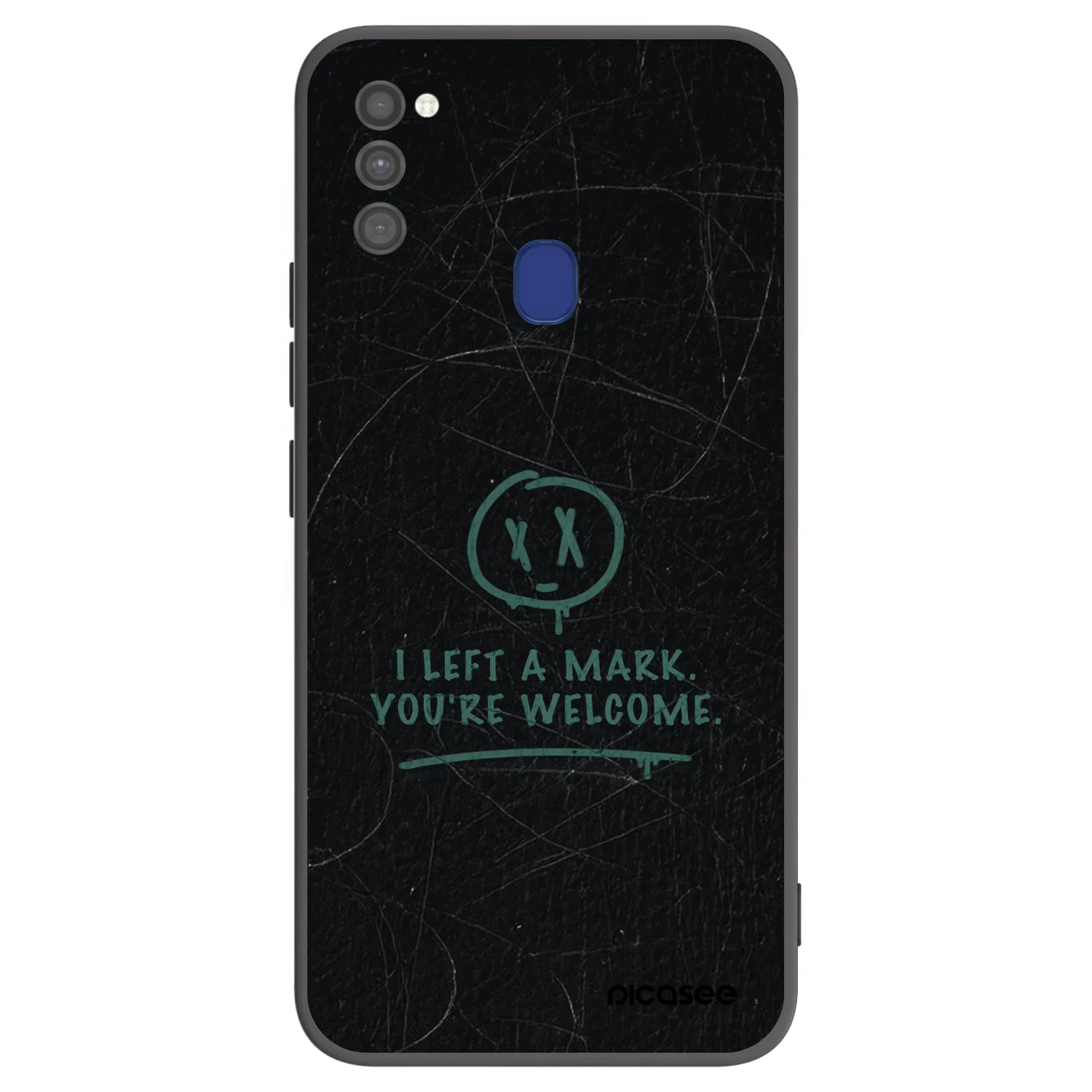 Picasee silikónový čierny obal pre Samsung Galaxy M21 M215F - LEFT A MARK