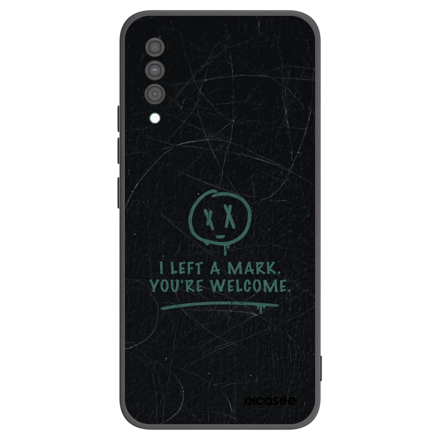 Picasee silikónový čierny obal pre Samsung Galaxy A30s A307F - LEFT A MARK