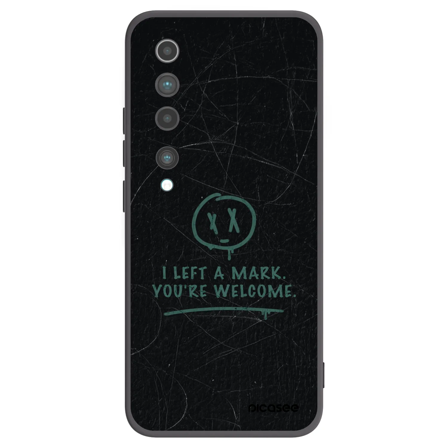 Picasee silikónový čierny obal pre Xiaomi Mi 10 - LEFT A MARK