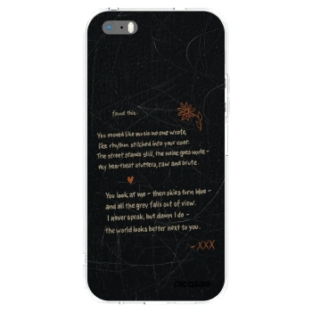 Picasee silikónový prehľadný obal pre Apple iPhone 5/5S/SE - POET