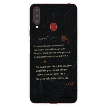 Picasee silikónový prehľadný obal pre Samsung Galaxy A20s - POET