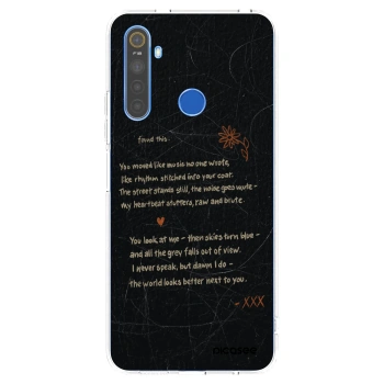 Picasee silikónový prehľadný obal pre Realme 5 - POET