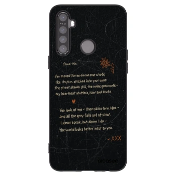 Picasee silikónový čierny obal pre Realme 5 - POET
