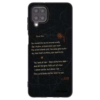 Picasee silikónový čierny obal pre Samsung Galaxy A12 A125F - POET