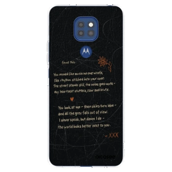 Picasee silikónový prehľadný obal pre Motorola Moto G9 Play - POET