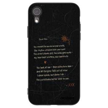 Picasee silikónový čierny obal pre Apple iPhone XR - POET