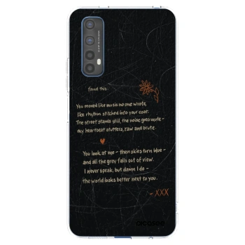 Picasee silikónový prehľadný obal pre Realme 7 - POET