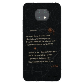 Picasee silikónový prehľadný obal pre Xiaomi Redmi Note 9T - POET