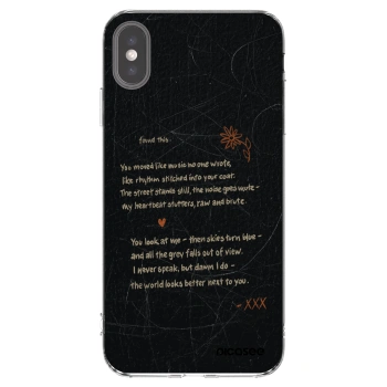 Picasee silikónový prehľadný obal pre Apple iPhone XS Max - POET