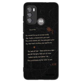 Picasee silikónový čierny obal pre Motorola Moto G60 - POET