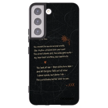 Picasee silikónový čierny obal pre Samsung Galaxy S22 5G - POET