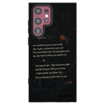 Picasee silikónový čierny obal pre Samsung Galaxy S22 Ultra 5G - POET