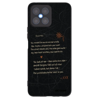 Picasee silikónový čierny obal pre Honor X8 4G - POET
