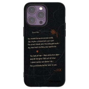 Picasee silikónový čierny obal pre Apple iPhone 14 Pro Max - POET