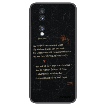 Picasee silikónový čierny obal pre Honor 70 - POET