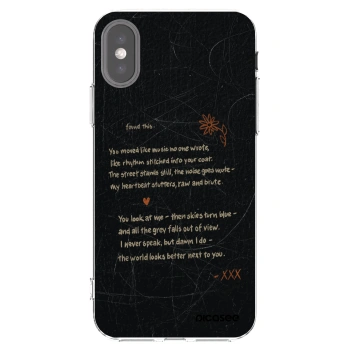 Picasee silikónový prehľadný obal pre Apple iPhone X/XS - POET