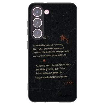 Picasee silikónový čierny obal pre Samsung Galaxy S23 5G - POET