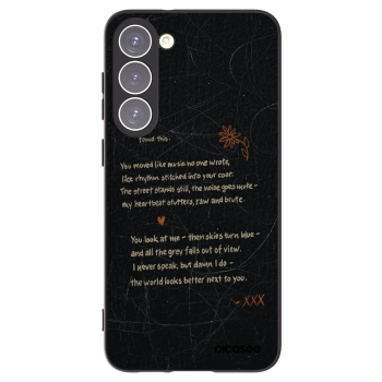 Picasee silikónový čierny obal pre Samsung Galaxy S23+ 5G - POET