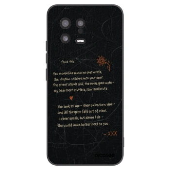 Picasee silikónový čierny obal pre Xiaomi 13 - POET