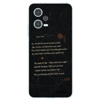 Picasee silikónový prehľadný obal pre Xiaomi Redmi Note 12 5G - POET
