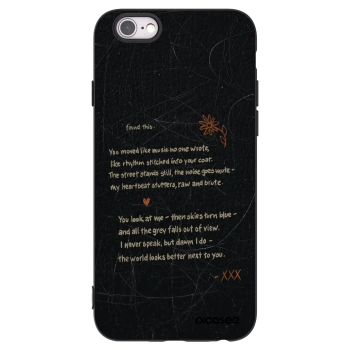 Picasee silikónový čierny obal pre Apple iPhone 6/6S - POET