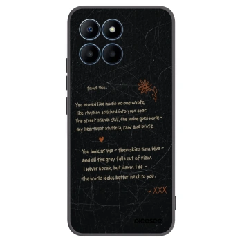 Picasee silikónový čierny obal pre Honor 70 Lite - POET