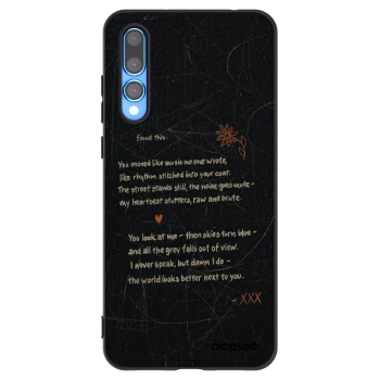 Picasee silikónový čierny obal pre Huawei P20 Pro - POET