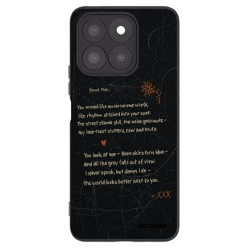 Picasee silikónový čierny obal pre Honor X8b - POET