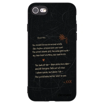 Picasee silikónový čierny obal pre Apple iPhone 8 - POET