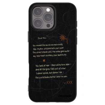 Picasee silikónový čierny obal pre Apple iPhone 16 Pro Max - POET