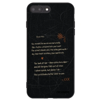 Picasee silikónový čierny obal pre Apple iPhone 7 Plus - POET