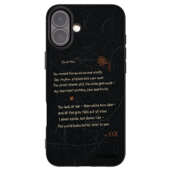 Picasee silikónový čierny obal pre Apple iPhone 16 Plus - POET