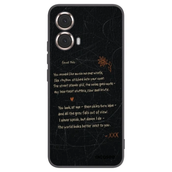 Picasee silikónový čierny obal pre Motorola Moto G85 - POET