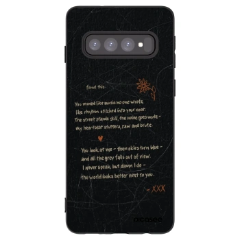 Picasee silikónový čierny obal pre Samsung Galaxy S10 G973 - POET