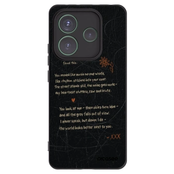 Picasee silikónový čierny obal pre Xiaomi Redmi Note 14 5G - POET