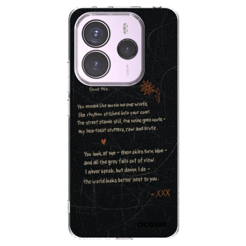 Picasee silikónový prehľadný obal pre Xiaomi Redmi Note 14 5G - POET