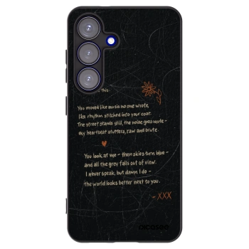 Picasee silikónový čierny obal pre Samsung Galaxy S25 5G - POET