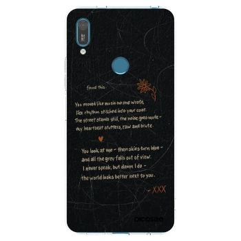 Picasee silikónový prehľadný obal pre Huawei Y7 2019 - POET