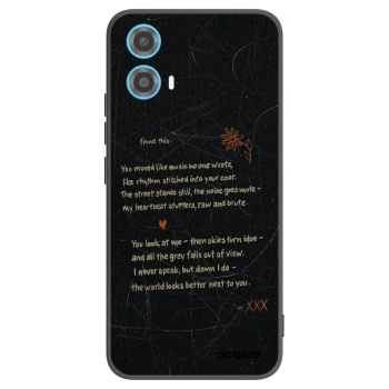 Picasee silikónový čierny obal pre Motorola Moto G34 5G - POET