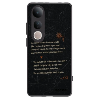 Picasee silikónový čierny obal pre Vivo V50 Lite 5G - POET