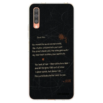 Picasee silikónový prehľadný obal pre Samsung Galaxy A70 A705F - POET