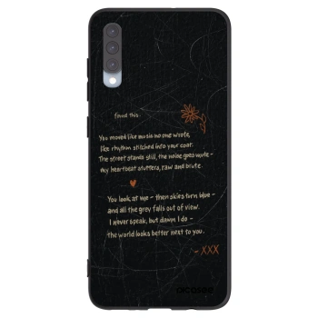 Picasee silikónový čierny obal pre Samsung Galaxy A70 A705F - POET