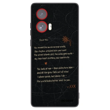 Picasee silikónový čierny obal pre Motorola Edge 50 Fusion - POET