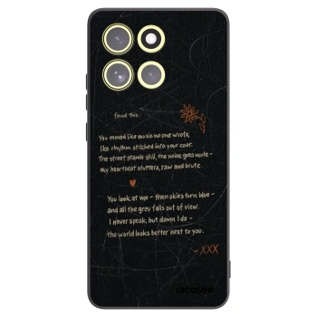 Picasee silikónový čierny obal pre Motorola Moto G86 Power 5G - POET