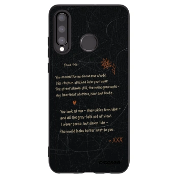 Picasee silikónový čierny obal pre Huawei P30 Lite - POET