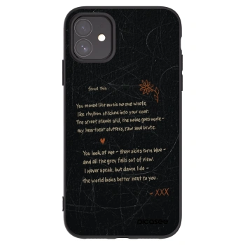 Picasee silikónový čierny obal pre Apple iPhone 11 - POET