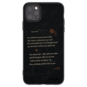 Picasee silikónový čierny obal pre Apple iPhone 11 Pro Max - POET