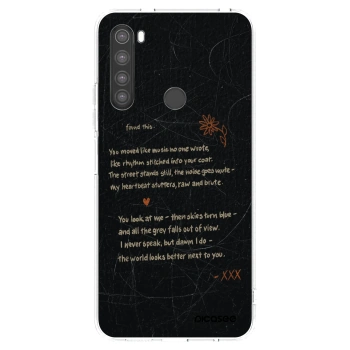Picasee silikónový prehľadný obal pre Xiaomi Redmi Note 8 - POET