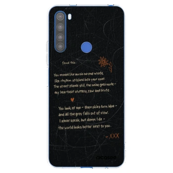 Picasee silikónový prehľadný obal pre Xiaomi Redmi Note 8T - POET